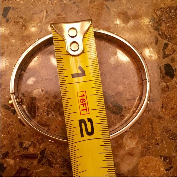 18K White gold and Yellow gold bangle bracelet - Picture 7 of 10